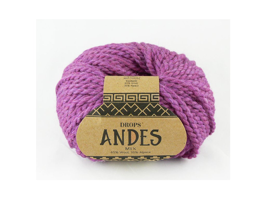 Příze Drops Andes mix 3410 - ametyst