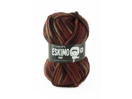 Příze DROPS Eskimo/Snow Print 27 - skořice