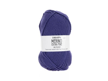Příze DROPS Merino Extra Fine uni color 21 - fialová