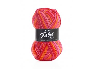 Příze DROPS Fabel Print 310 - červánky