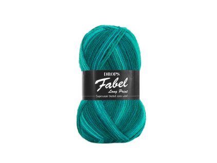 Příze DROPS Fabel Long Print 918 - smaragd