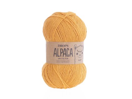 Příze DROPS Alpaca uni colour 2923 - zlatá žlutá