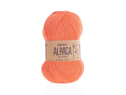 Příze DROPS Alpaca uni colour 2915 - oranžová