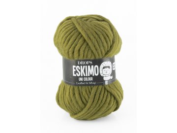 Příze DROPS Eskimo/Snow uni color 06 - olivová