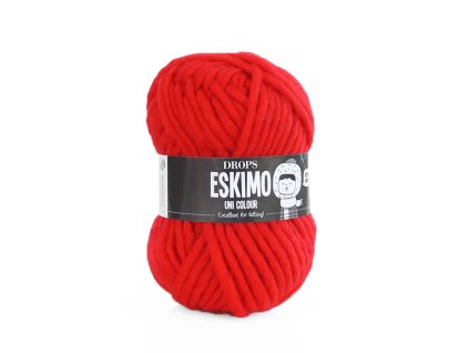 Příze DROPS Eskimo uni color 56 - jasná červená