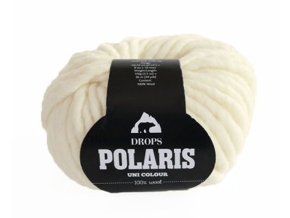 Příze DROPS Polaris uni colour 01 - smetanová