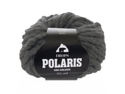 Příze DROPS Polaris uni colour 03 - tmavá šedá