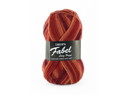 Příze DROPS Fabel Long Print 916 - grand canyon