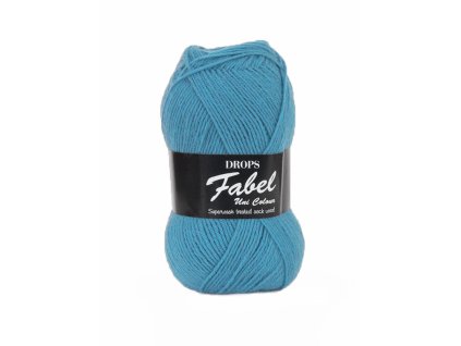 Příze DROPS Fabel Unicolor 103 - šedomodrá