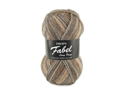 Příze DROPS Fabel Long Print 651- písek