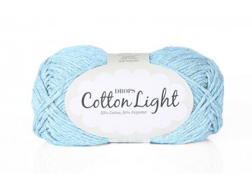 Příze DROPS Cotton light 08 - světle modrá
