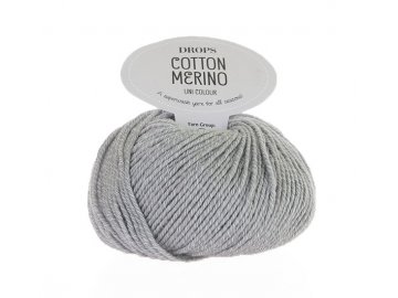 Příze DROPS Cotton Merino 20 - světlá šedá