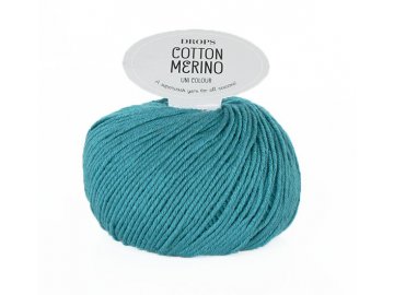 Příze DROPS Cotton Merino 26 - petrolová modrá