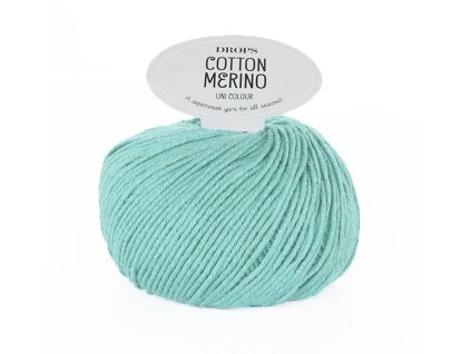 Příze DROPS Cotton Merino 29 - šedozelená