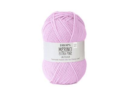 Příze DROPS Merino Extra Fine uni color 16 - světlá růžová