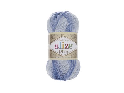 Příze Diva Batik 3282 - odstíny modré
