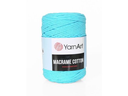 Příze Macrame Cotton 763 - světlá tyrkysová