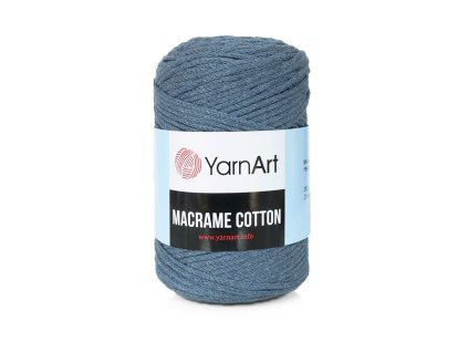 Příze Macrame Cotton 761 - tmavá šedomodrá