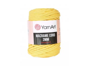 Příze Macrame Cord 764, 3 mm - žlutá