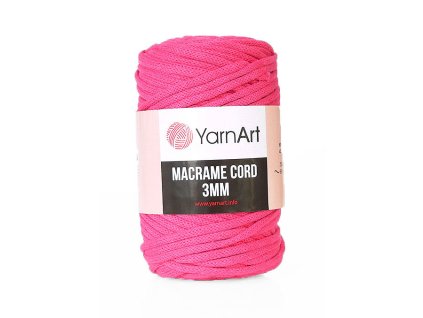 Příze Macrame Cord 771, 3 mm - růžová