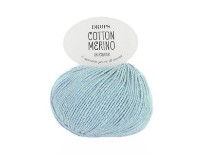Příze DROPS Cotton Merino 09 - světlá šedomodrá