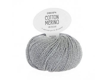 Příze DROPS Cotton Merino 18 - šedá