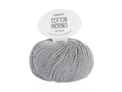 Příze DROPS Cotton Merino 18 - světle šedá