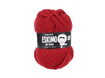 Příze DROPS Eskimo/Snow uni color 08 - červená