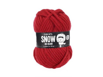 Příze DROPS Snow uni color 08 - červená