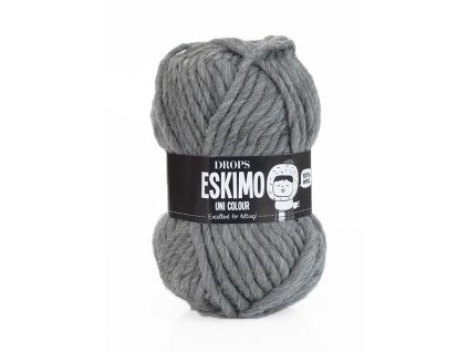 Příze DROPS Eskimo uni color 46 - šedá