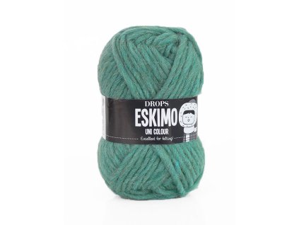 Příze DROPS Eskimo uni color 66 - zelený oceán