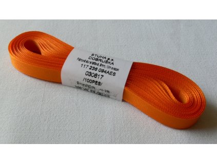 Stuha taftová 9 mm, oranžová - 617