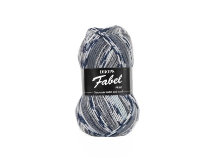 Příze DROPS Fabel Print 913 - zima