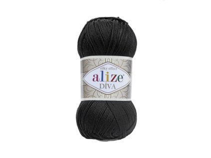 Příze Alize Diva 060 - černá