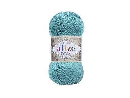 Příze Alize Diva 376 - světlá tyrkysová