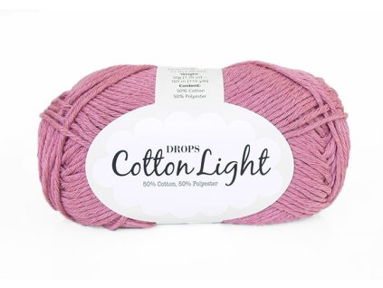 Příze DROPS Cotton light 23 - tmavá růžová
