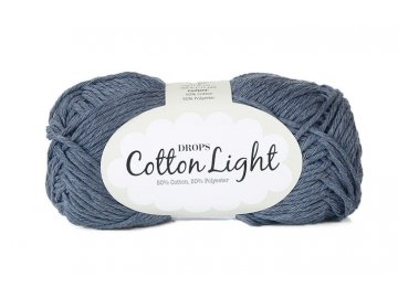 Příze DROPS Cotton light 26 - modrá