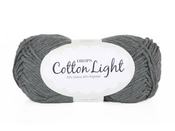 Příze DROPS Cotton light 30 - tmavě šedá