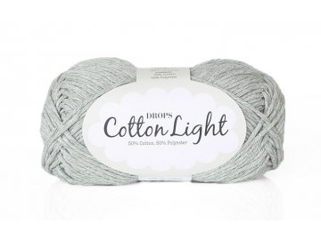 Příze DROPS Cotton light 31 - světle šedá