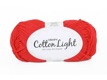 Příze DROPS Cotton light 32 - červená