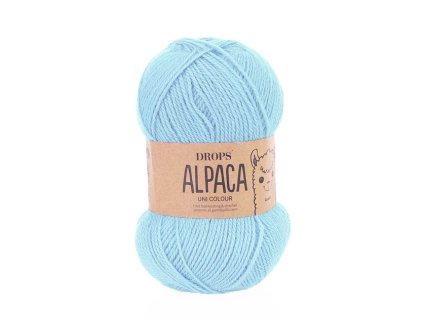 Příze DROPS Alpaca uni colour 6205 - bleděmodrá /496636