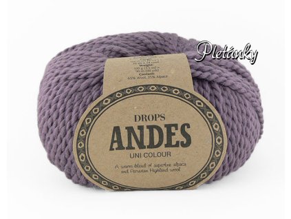 Příze Drops Andes uni colour 4300 - starofialová