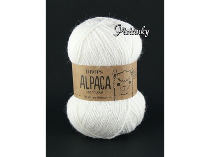 Příze DROPS Alpaca 1101 bílá