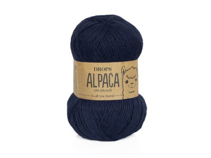 Příze DROPS Alpaca uni colour 5575 - tmavě modrá