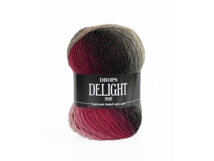 Příze DROPS Delight print 05 – béžová/šedá/růžová