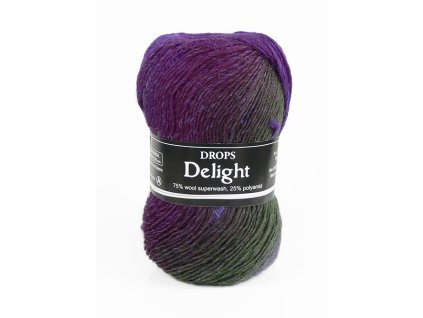 Příze DROPS Delight print 14 - nachová/zelená