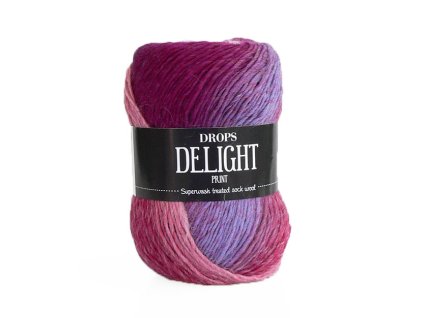 Příze DROPS Delight print 06 - růžovofialová