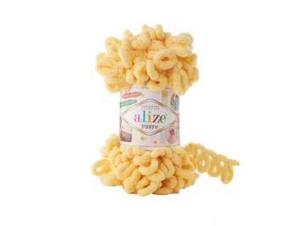 Příze Puffy 509  žlutá   