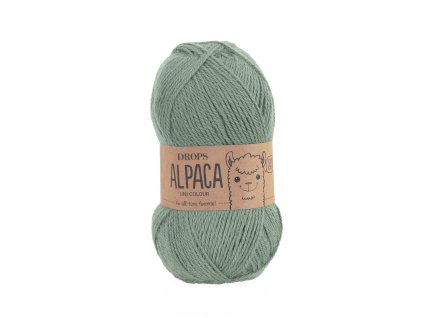 Příze DROPS Alpaca uni colour 7139 -  šedozelená
