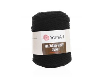 Macrame Rope 750, 5mm - černá